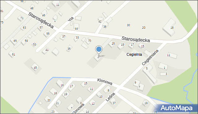 Nawojowa, Starosądecka, 27, mapa Nawojowa