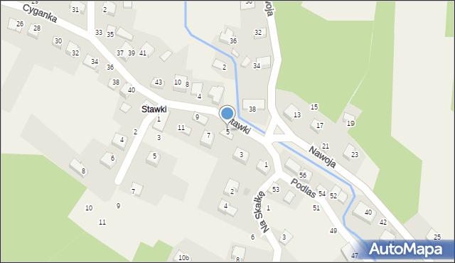 Nawojowa Góra, Stawki, 5, mapa Nawojowa Góra