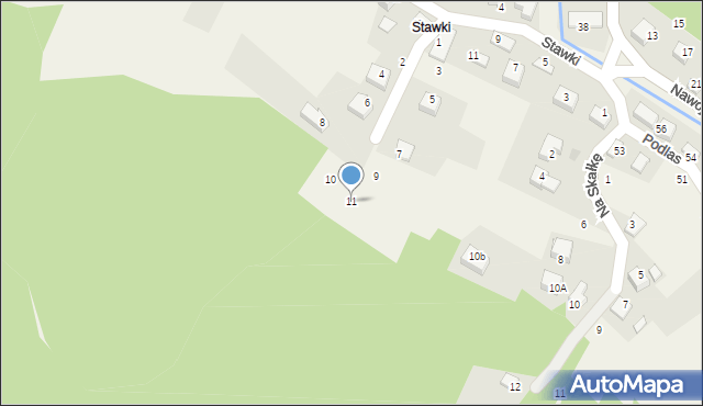 Nawojowa Góra, Stroma, 11, mapa Nawojowa Góra