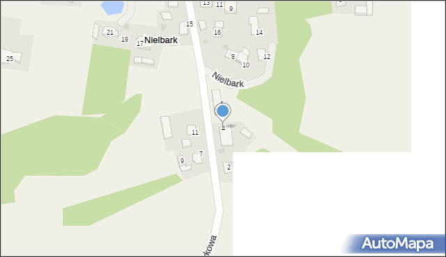 Nielbark, Strumykowa, 4, mapa Nielbark