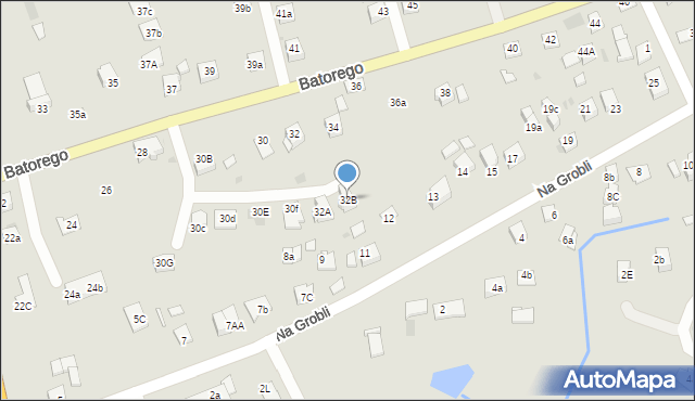 Niepołomice, Stefana Batorego, 32B, mapa Niepołomice