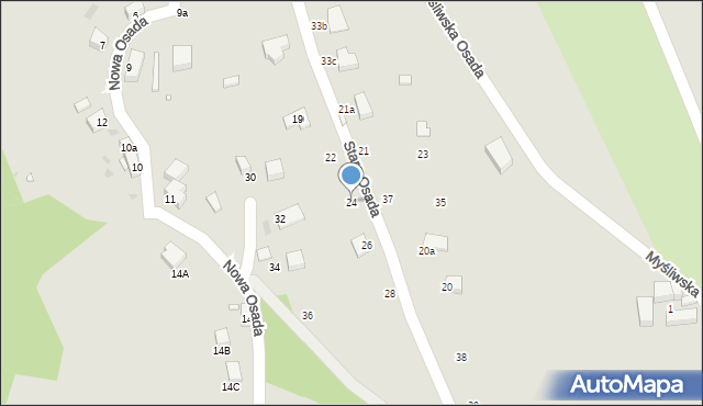 Nowa Ruda, Stara Osada, 24, mapa Nowa Ruda