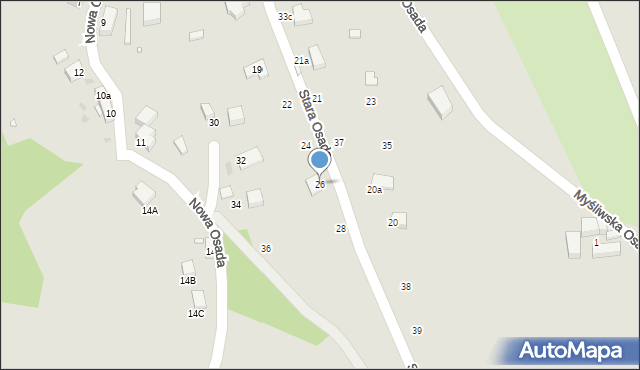 Nowa Ruda, Stara Osada, 26, mapa Nowa Ruda