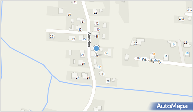 Nowa Wieś, Staszica Stanisława, 36, mapa Nowa Wieś