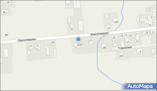 Nowa Wieś, Staromiejska, 27A, mapa Nowa Wieś