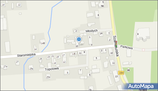 Nowa Wieś, Staromiejska, 8, mapa Nowa Wieś