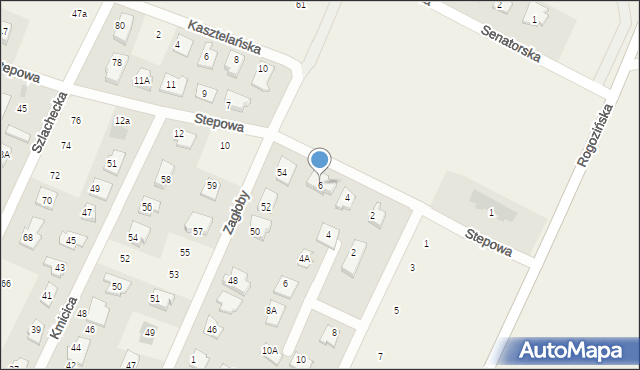 Nowe Gulczewo, Stepowa, 6, mapa Nowe Gulczewo