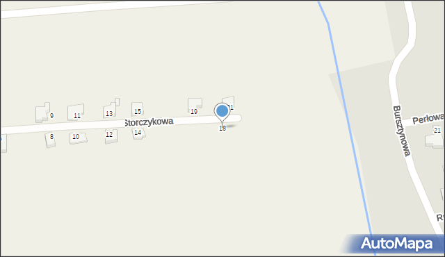 Obrzębin, Storczykowa, 18, mapa Obrzębin