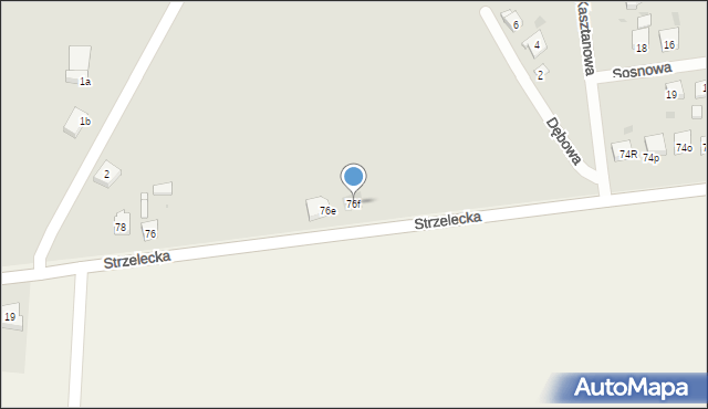 Odolanów, Strzelecka, 76f, mapa Odolanów