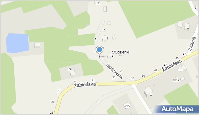 Odporyszów, Studzienna, 3, mapa Odporyszów