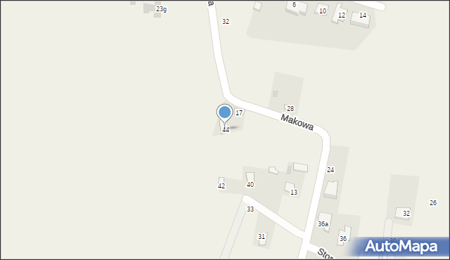 Okszów, Storczykowa, 44, mapa Okszów