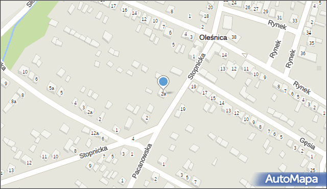 Oleśnica, Stopnicka, 2a, mapa Oleśnica