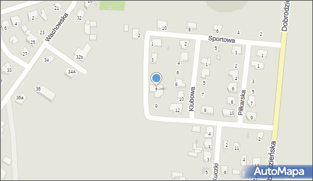 Olesno, Stadionowa, 7, mapa Olesno