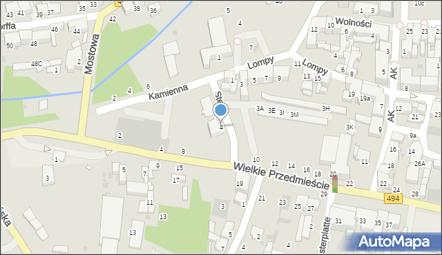 Olesno, Steina Josefa, 4, mapa Olesno