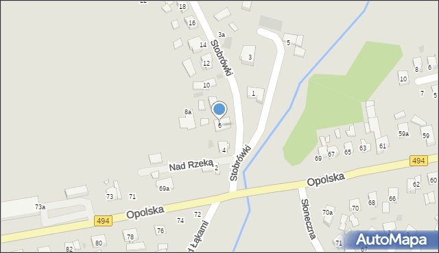 Olesno, Stobrówki, 6, mapa Olesno