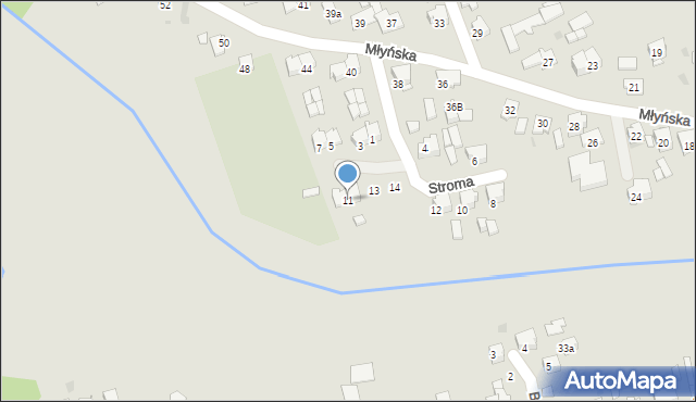 Olesno, Stroma, 11, mapa Olesno
