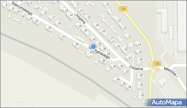 Opoczno, Starzyńskiego Stefana, 34, mapa Opoczno