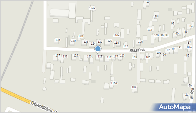 Opoczno, Staszica Stanisława, 121, mapa Opoczno