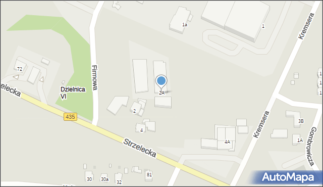 Opole, Strzelecka, 2A, mapa Opola