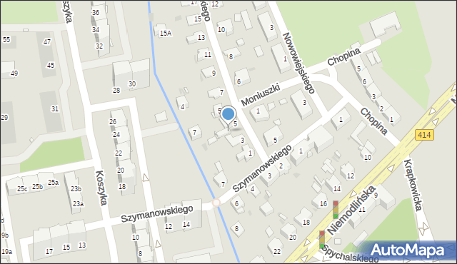 Opole, Stoińskiego Stefana, 5B, mapa Opola