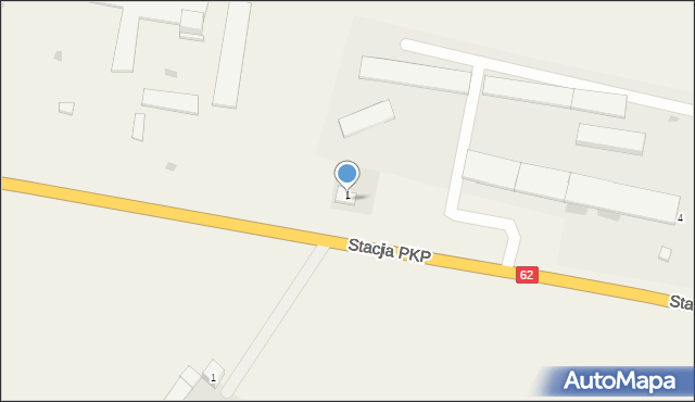 Osięciny, Stacja PKP, 2, mapa Osięciny