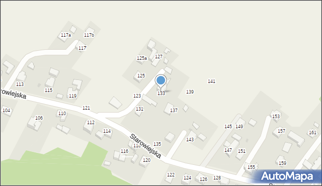 Osiek, Starowiejska, 133, mapa Osiek