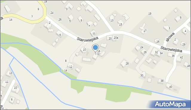 Osiek, Starowiejska, 18, mapa Osiek