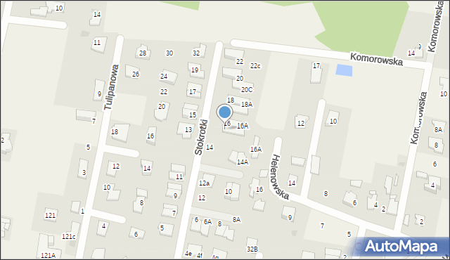 Otrębusy, Stokrotki, 16B, mapa Otrębusy