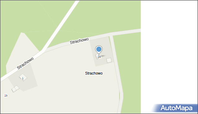 Paliwodzizna, Strachowo, 1A, mapa Paliwodzizna