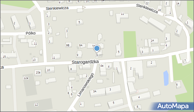 Pelplin, Starogardzka, 7, mapa Pelplin