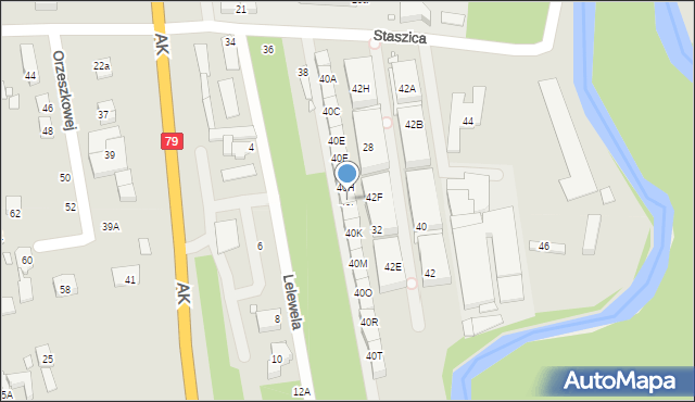Piaseczno, Staszica Stanisława, 40I, mapa Piaseczno