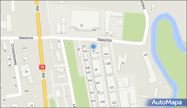 Piaseczno, Staszica Stanisława, 42H, mapa Piaseczno