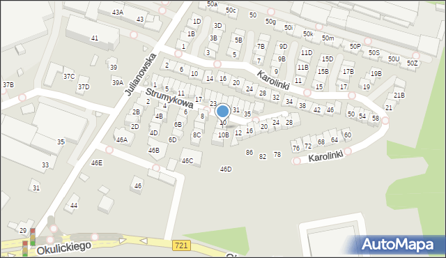 Piaseczno, Strumykowa, 10A, mapa Piaseczno