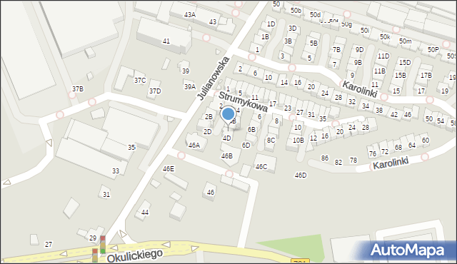 Piaseczno, Strumykowa, 4C, mapa Piaseczno