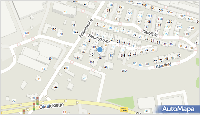 Piaseczno, Strumykowa, 6D, mapa Piaseczno