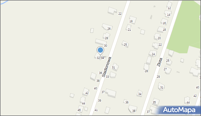 Piątkowisko, Stadionowa, 32-34, mapa Piątkowisko