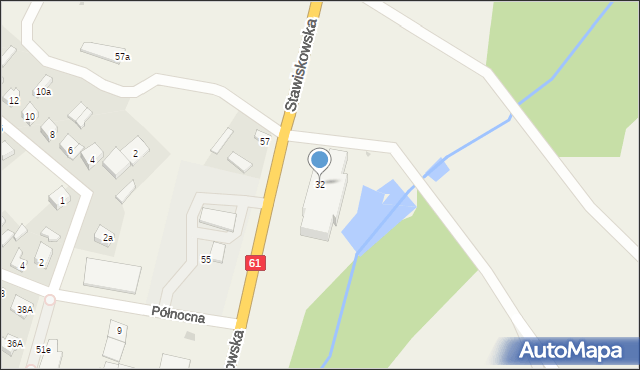 Piątnica Poduchowna, Stawiskowska, 32, mapa Piątnica Poduchowna