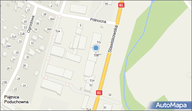 Piątnica Poduchowna, Stawiskowska, 53B, mapa Piątnica Poduchowna