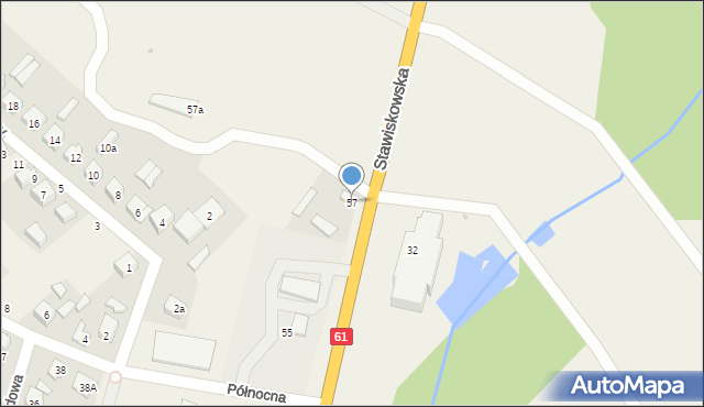 Piątnica Poduchowna, Stawiskowska, 57, mapa Piątnica Poduchowna