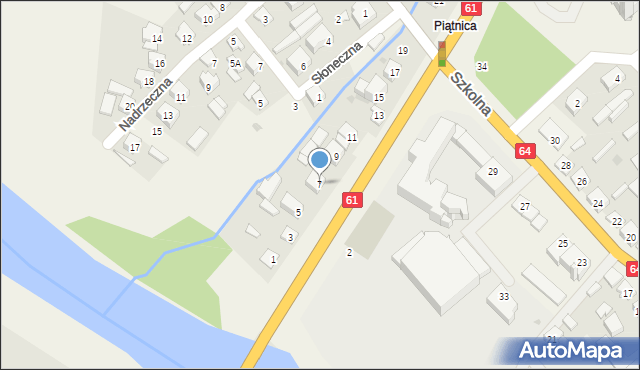 Piątnica Poduchowna, Stawiskowska, 7, mapa Piątnica Poduchowna