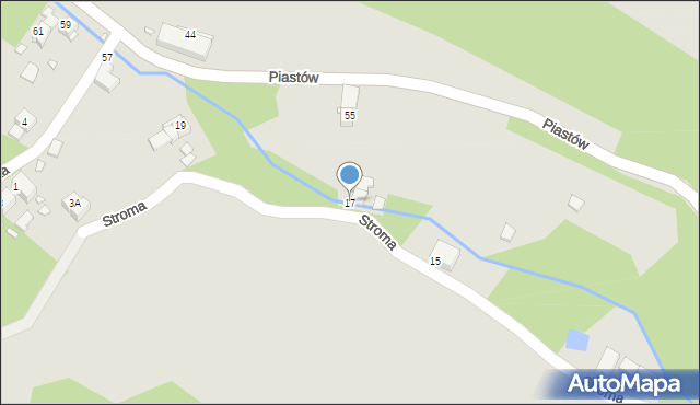 Piechowice, Stroma, 17, mapa Piechowice