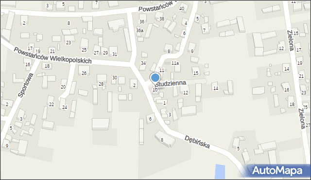 Pięczkowo, Studzienna, 10, mapa Pięczkowo