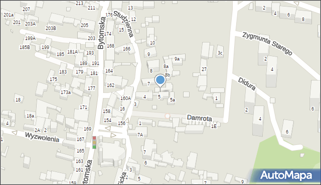 Piekary Śląskie, Studzienna, 6, mapa Piekary Śląskie