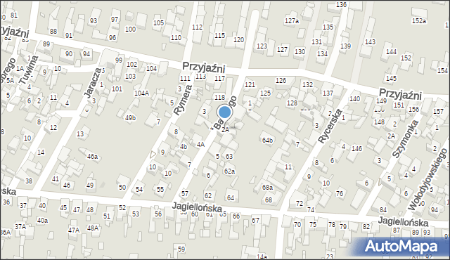 Piekary Śląskie, Stefana Batorego, 2A, mapa Piekary Śląskie