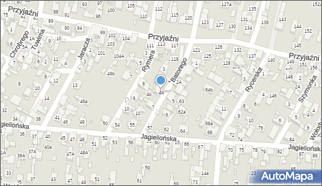 Piekary Śląskie, Stefana Batorego, 4A, mapa Piekary Śląskie