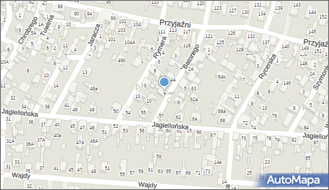 Piekary Śląskie, Stefana Batorego, 7, mapa Piekary Śląskie