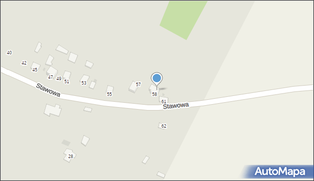 Pierzchnica, Stawowa, 59, mapa Pierzchnica