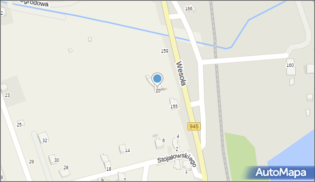 Pietrzykowice, Stojałowskiego Stanisława, ks., 10, mapa Pietrzykowice