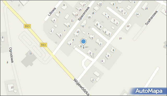 Pigża, Storczykowa, 6, mapa Pigża