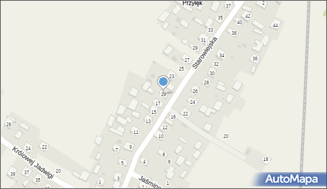 Pilchów, Starowiejska, 19, mapa Pilchów